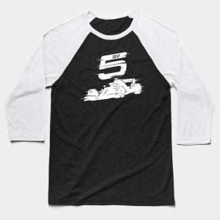 We Race On! 5 [White] Baseball T-Shirt
